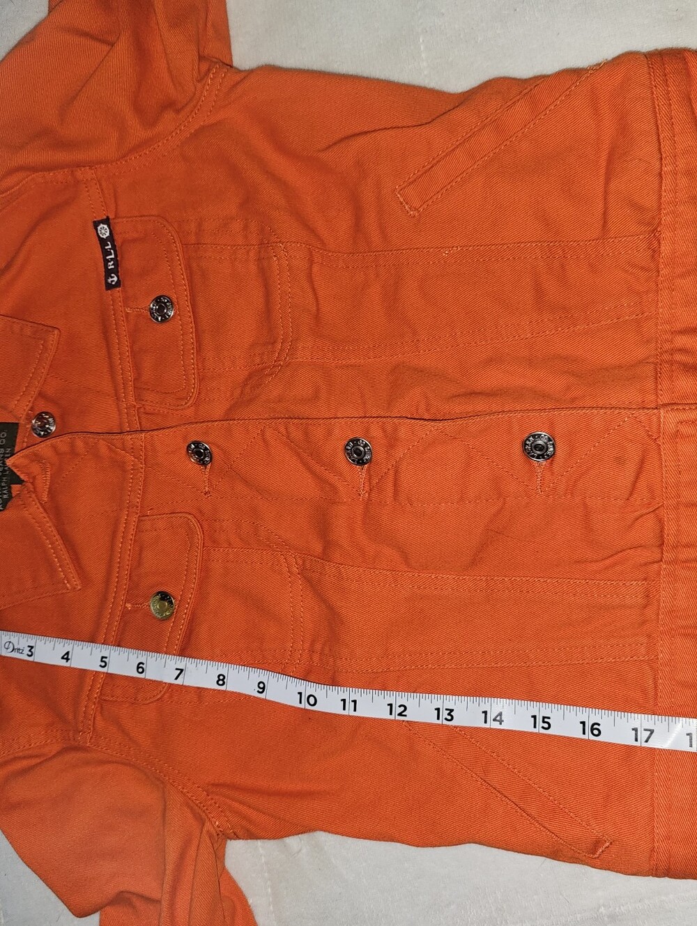 Ralph Lauren Bright Orange Denim Jacket - Women's - Picture 9 of 9